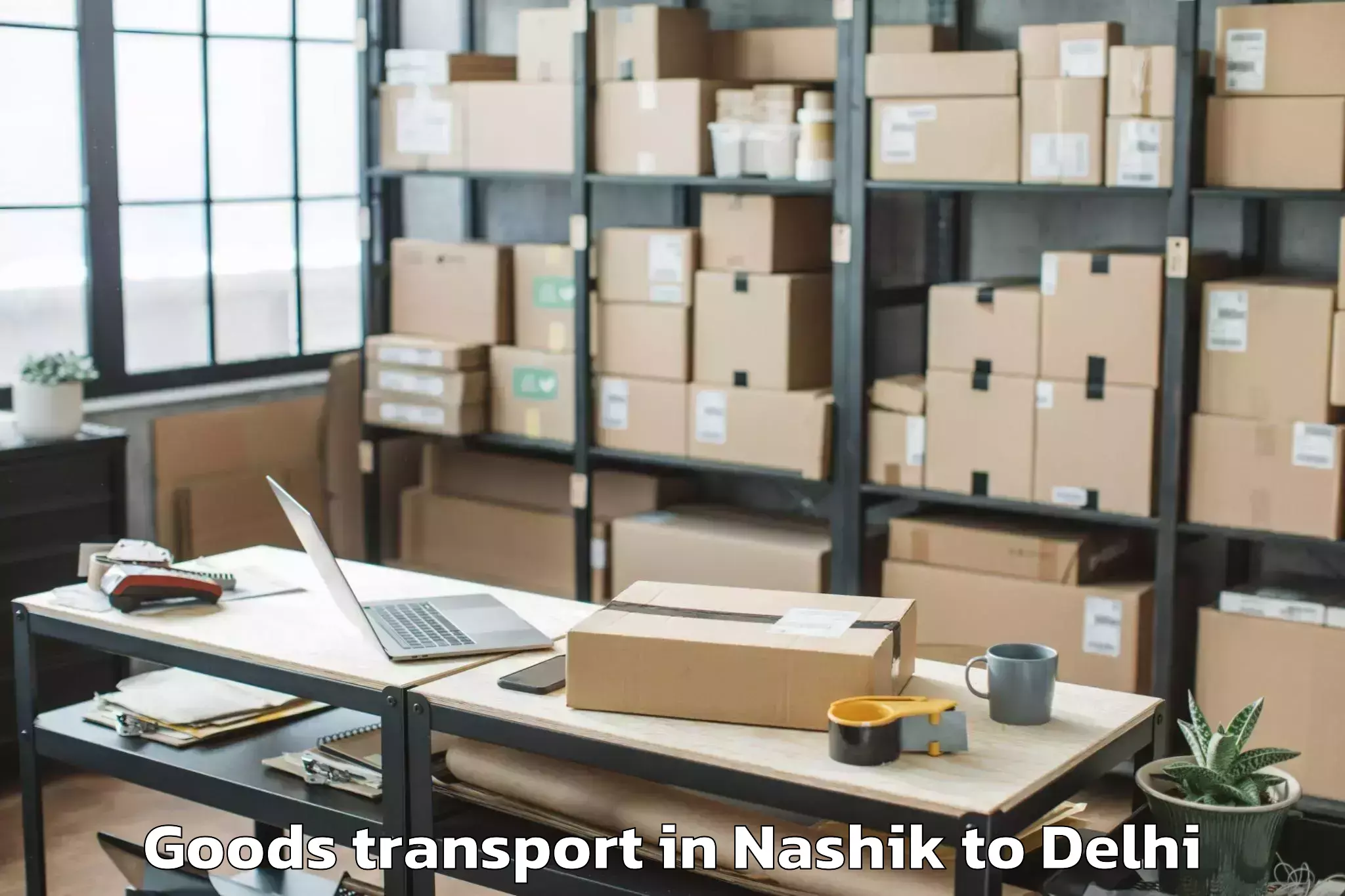 Trusted Nashik to South Asian University New Del Goods Transport